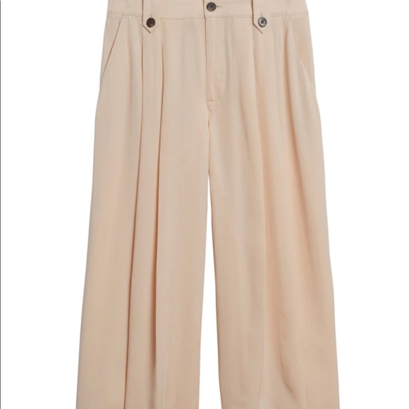Banana Republic High Rise Tencel Culottes NWT Ecru - Picture 5 of 6